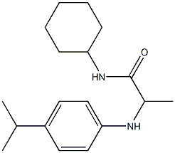 N-cyclohexyl-2-{[4-(propan-2-yl)phenyl]amino}propanamide Struktur