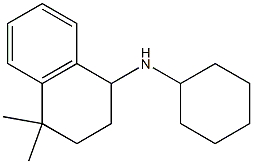 N-cyclohexyl-4,4-dimethyl-1,2,3,4-tetrahydronaphthalen-1-amine Struktur