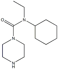 N-cyclohexyl-N-ethylpiperazine-1-carboxamide Struktur