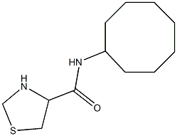 N-cyclooctyl-1,3-thiazolidine-4-carboxamide Struktur