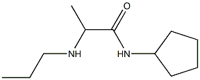 N-cyclopentyl-2-(propylamino)propanamide Struktur