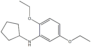 N-cyclopentyl-2,5-diethoxyaniline Struktur