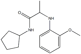 N-cyclopentyl-2-[(2-methoxyphenyl)amino]propanamide Struktur