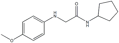 N-cyclopentyl-2-[(4-methoxyphenyl)amino]acetamide Struktur