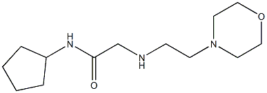 N-cyclopentyl-2-{[2-(morpholin-4-yl)ethyl]amino}acetamide Struktur