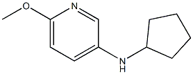 N-cyclopentyl-6-methoxypyridin-3-amine Struktur