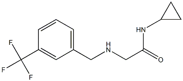 N-cyclopropyl-2-({[3-(trifluoromethyl)phenyl]methyl}amino)acetamide Struktur