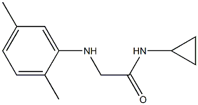 N-cyclopropyl-2-[(2,5-dimethylphenyl)amino]acetamide Struktur