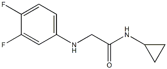 N-cyclopropyl-2-[(3,4-difluorophenyl)amino]acetamide Struktur