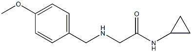 N-cyclopropyl-2-{[(4-methoxyphenyl)methyl]amino}acetamide Struktur