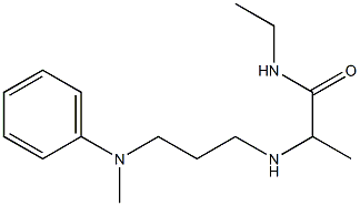 N-ethyl-2-({3-[methyl(phenyl)amino]propyl}amino)propanamide Struktur