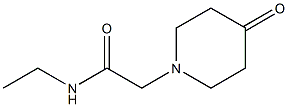 N-ethyl-2-(4-oxopiperidin-1-yl)acetamide Struktur