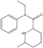 N-ethyl-6-methyl-N-phenylpiperidine-2-carboxamide Struktur