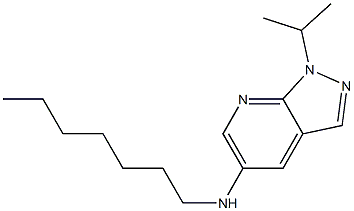 N-heptyl-1-(propan-2-yl)-1H-pyrazolo[3,4-b]pyridin-5-amine Struktur