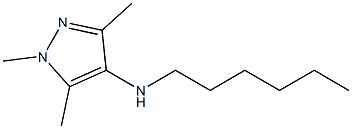 N-hexyl-1,3,5-trimethyl-1H-pyrazol-4-amine Struktur