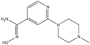 N'-hydroxy-2-(4-methylpiperazin-1-yl)pyridine-4-carboximidamide Struktur