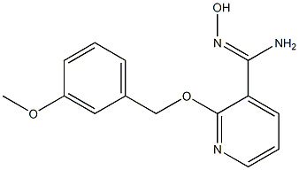 N'-hydroxy-2-[(3-methoxybenzyl)oxy]pyridine-3-carboximidamide Struktur