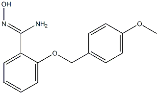 N'-hydroxy-2-[(4-methoxybenzyl)oxy]benzenecarboximidamide Struktur