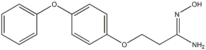 N'-hydroxy-3-(4-phenoxyphenoxy)propanimidamide Struktur