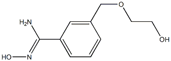 N'-hydroxy-3-[(2-hydroxyethoxy)methyl]benzene-1-carboximidamide Struktur