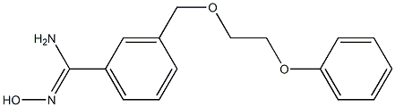 N'-hydroxy-3-[(2-phenoxyethoxy)methyl]benzenecarboximidamide Struktur