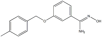 N'-hydroxy-3-[(4-methylbenzyl)oxy]benzenecarboximidamide Struktur