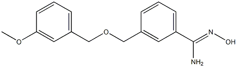 N'-hydroxy-3-{[(3-methoxybenzyl)oxy]methyl}benzenecarboximidamide Struktur