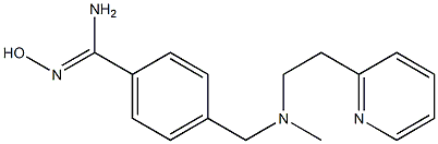 N'-hydroxy-4-({methyl[2-(pyridin-2-yl)ethyl]amino}methyl)benzene-1-carboximidamide Struktur