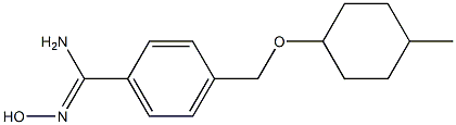 N'-hydroxy-4-{[(4-methylcyclohexyl)oxy]methyl}benzenecarboximidamide Struktur