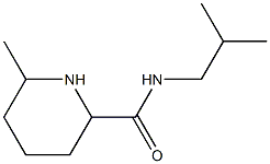 N-isobutyl-6-methylpiperidine-2-carboxamide Struktur