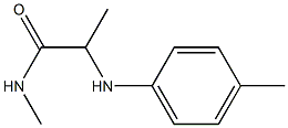 N-methyl-2-[(4-methylphenyl)amino]propanamide Struktur