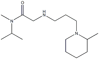 N-methyl-2-{[3-(2-methylpiperidin-1-yl)propyl]amino}-N-(propan-2-yl)acetamide Struktur