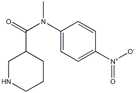 N-methyl-N-(4-nitrophenyl)piperidine-3-carboxamide Struktur