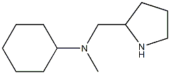 N-methyl-N-(pyrrolidin-2-ylmethyl)cyclohexanamine Struktur