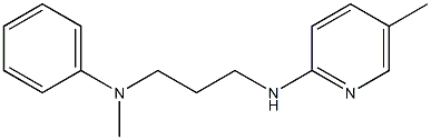 N-methyl-N-{3-[(5-methylpyridin-2-yl)amino]propyl}aniline Struktur