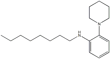 N-octyl-2-(piperidin-1-yl)aniline Struktur