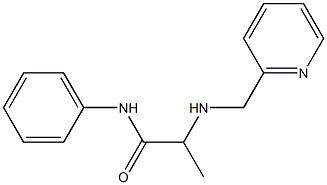 N-phenyl-2-[(pyridin-2-ylmethyl)amino]propanamide Struktur