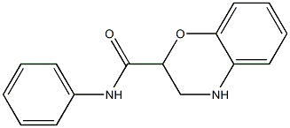 N-phenyl-3,4-dihydro-2H-1,4-benzoxazine-2-carboxamide Struktur