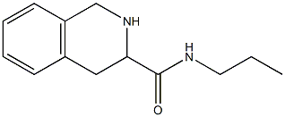 N-propyl-1,2,3,4-tetrahydroisoquinoline-3-carboxamide Struktur