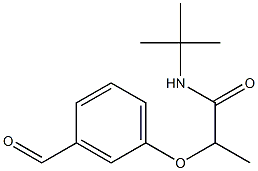 N-tert-butyl-2-(3-formylphenoxy)propanamide Struktur