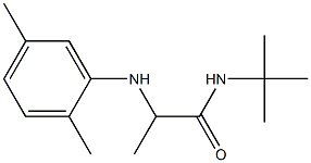 N-tert-butyl-2-[(2,5-dimethylphenyl)amino]propanamide Struktur