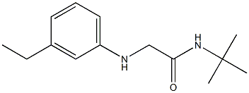 N-tert-butyl-2-[(3-ethylphenyl)amino]acetamide Struktur