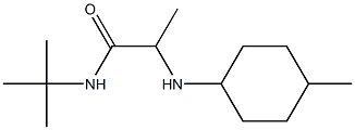 N-tert-butyl-2-[(4-methylcyclohexyl)amino]propanamide Struktur