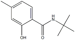 N-tert-butyl-2-hydroxy-4-methylbenzamide Struktur