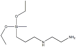 N-(3-Methyldiethoxysilylpropyl)ethylenediamine Struktur