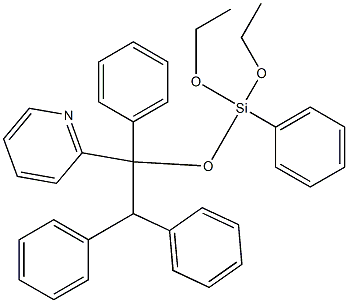 Triphenylpyridylphenyltriethoxysilane Struktur