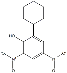 4,6 Dinitro-o-cycle hexyl phenol Struktur