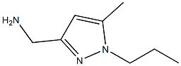 1H-Pyrazole-3-methanamine,  5-methyl-1-propyl- Struktur