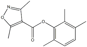 4-Isoxazolecarboxylic  acid,  3,5-dimethyl-,  2,3,6-trimethylphenyl  ester Struktur