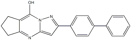 2-[1,1'-biphenyl]-4-yl-6,7-dihydro-5H-cyclopenta[d]pyrazolo[1,5-a]pyrimidin-8-ol Struktur